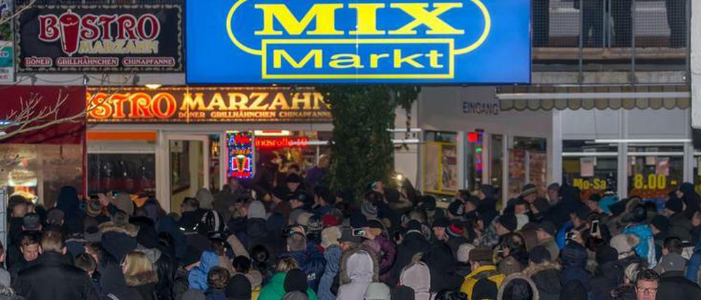 Demonstration von Russlanddeutschen in Berlin.