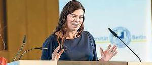 Die Berliner Bildungssenatorin Sandra Scheeres sprach bei der Verabschiedung.