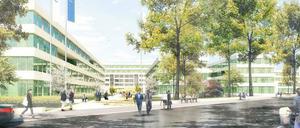 Das frühere US-Militärhospital soll saniert und 2020 als FUBIC (Quergebäude in der Flucht des Bildes) wiedereröffnet werden. 
