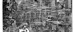 Die Meerjungfrau und der Seemann. Eine Illustration zu einem Gedicht von Thomas Hood,1870 von Duncan P. Walker