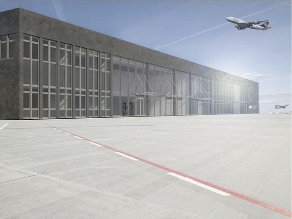 So soll er aussehen, der geplante Regierungsflughafen. Aber auch für den sieht es nicht gut aus mit einer zeitnahen Eröffnung.