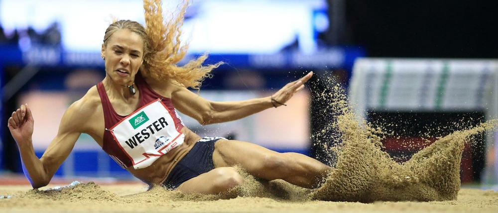 Weitspringerin Alexandra Wester erzielte beim Istaf Indoor in Berlin ein herausragendes Ergebnis. 