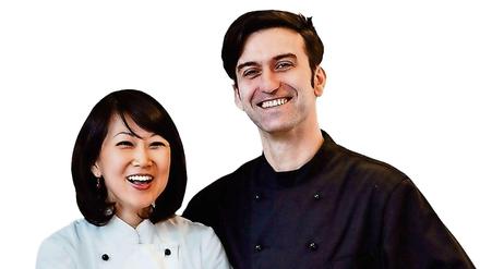 Bini Lee und José Miranda Marillo, Betreiber des koreanisch-spanischen Restaurants "Kochu Karu" 