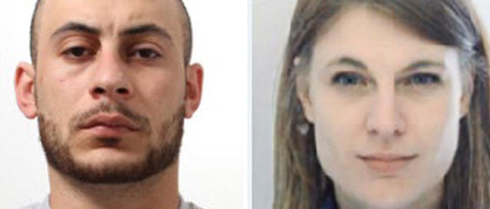 Zwei Fahndungsfotos der Kantonspolizei Zürich (Schweiz) zeigen Hassan Kiko (l) und Angela Magdici (r) (undatierte Aufnahme). Die Flucht einer Gefängniswärterin mit einem inhaftierten Sexualstraftäter erregt in der Schweiz Aufsehen. 