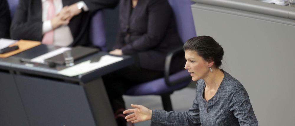 Sahra Wagenknecht, Fraktionschefin der Linken im Bundestag.