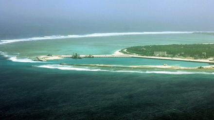 Die Insel Woody Island im Südchinesischen Meer (hier ein Archivfoto aus dem Jahr 2012) wird von China, Taiwan und Vietnam beansprucht.