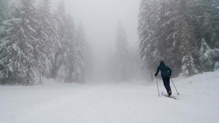 Skifahren bei schlechter Sicht ist gefährlich - für einen jungen Berliner endete es nun offenbar tödlich (Symbolfoto).
