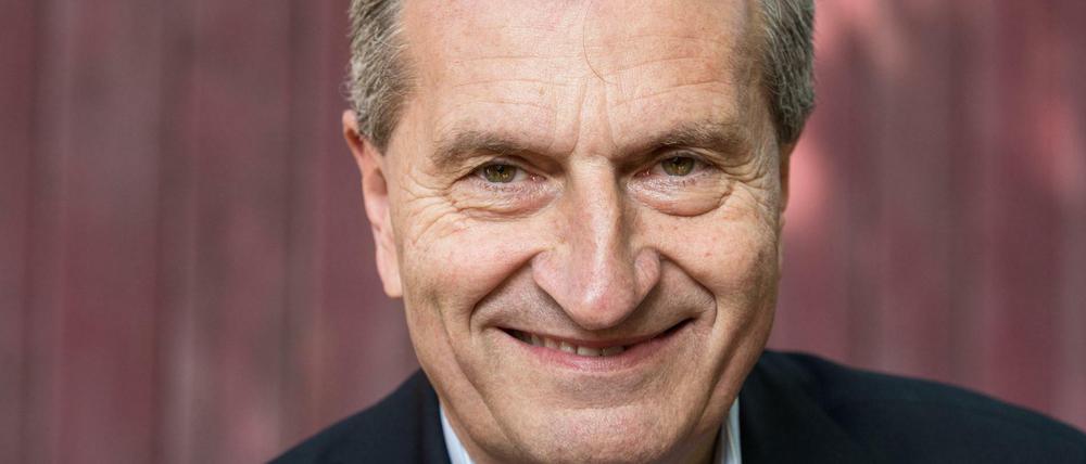 Günther Oettinger (CDU), EU-Kommissar für Digitale Wirtschaft und Gesellschaft. 