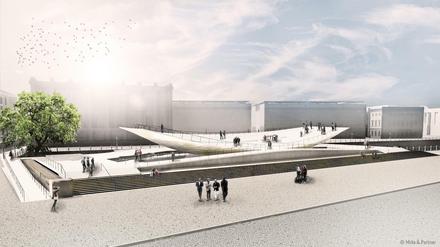 Das geplante Freiheits- und Einheitsdenkmal in Berlin.