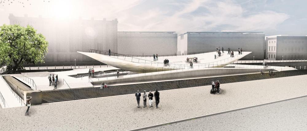Das geplante Freiheits- und Einheitsdenkmal in Berlin.