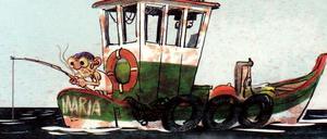 Der alte Mann und das Meer: Ein Panel aus "Ozean der Liebe".