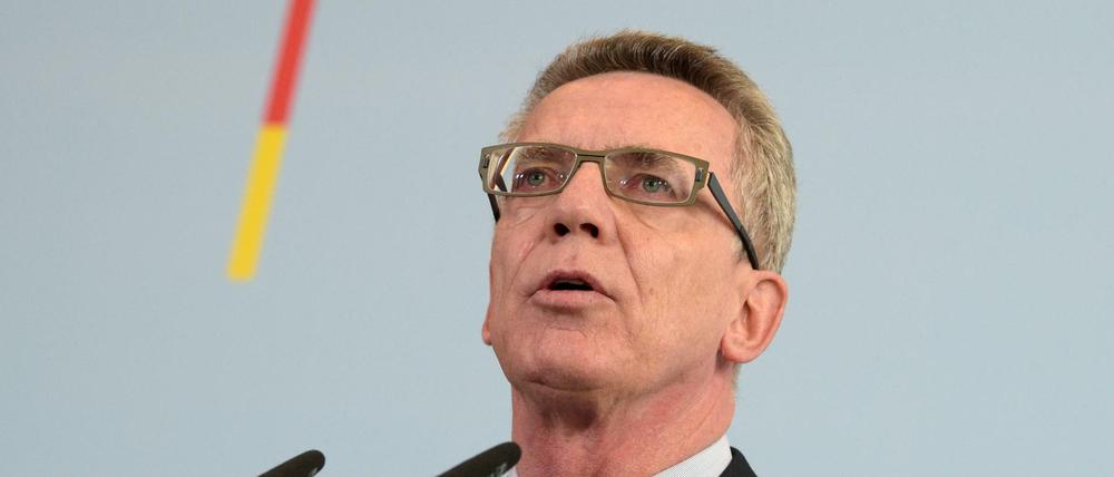 Bundesinnenminister Thomas de Maizière (CDU) 