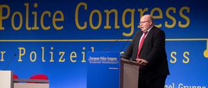 Peter Altmaier (CDU), Chef des Bundeskanzleramtes, am Dienstag beim Europäischen Polizeikongress in Berlin. 