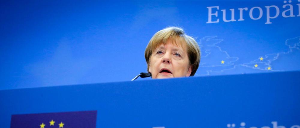 Angela Merkel auf dem EU-Gipfel in Brüssel.