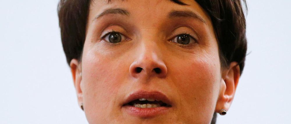 Frauke Petry, die Vorsitzende der rechtspopulistischen Alternative für Deutschland (AfD) 