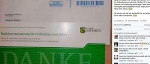 Post aus der Staatskanzlei an den Pegida-Anführer Siegfried Däbritz