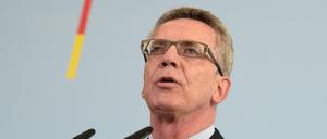 Bundesinnenminister Thomas de Maiziere (CDU).