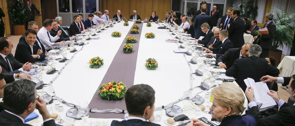 EU-Gipfel am 19. Februar 2016.