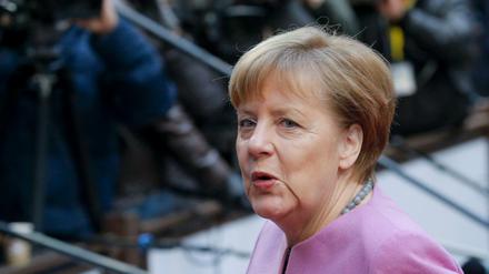 Bundeskanzlerin Angela Merkel beim EU-Gipfel in Brüssel.