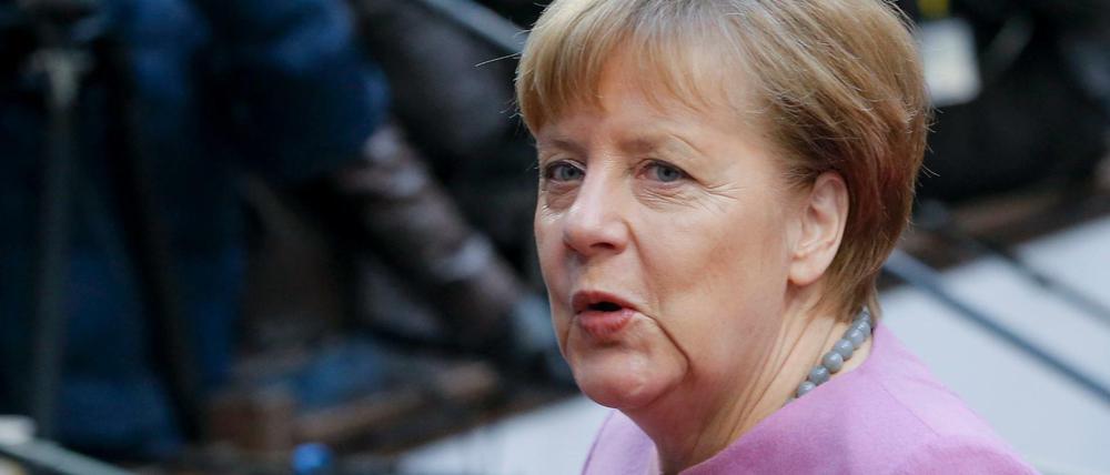 Bundeskanzlerin Angela Merkel beim EU-Gipfel in Brüssel.