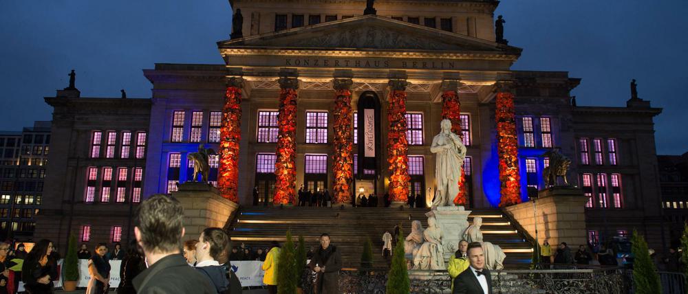 Cinema for Peace in Berlin, 15.02.2016: Ankunft der Gäste. 