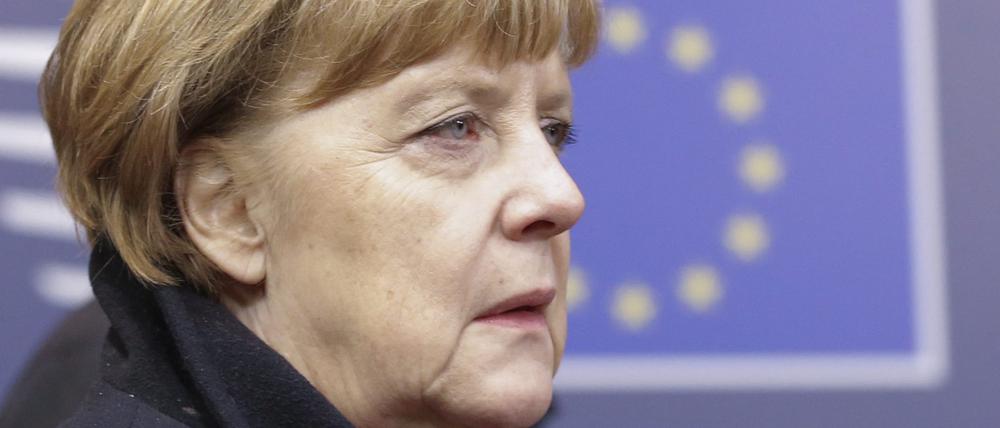 Bundeskanzlerin Angela Merkel in Brüssel.
