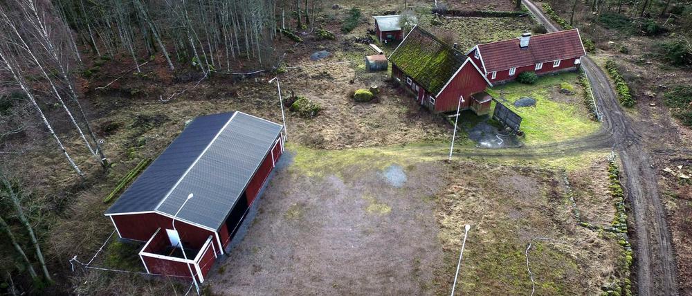 Das Haus des Arztes Martin Trenneborg in Schweden. Hier hat der 38-Jährige eine junge Frau tagelang in einem Bunker festgehalten. Nun ist der Mann zu einer Haftstrafe verurteilt worden. 
