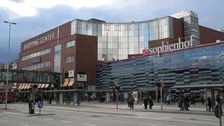 Das Einkaufszentrum "Sophienhof" in Kiel.