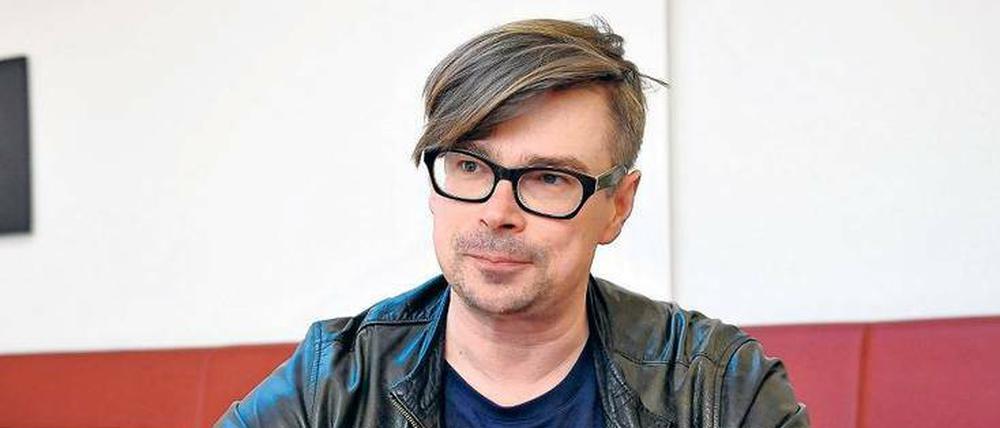 Jaroslav Rudiš, fotografiert in der Tagesspiegel-Kantine am Askanischen Platz..
