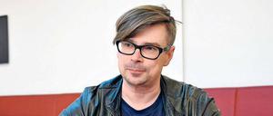 Jaroslav Rudiš, fotografiert in der Tagesspiegel-Kantine am Askanischen Platz.. 