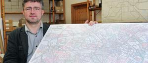 Alles nach Plan. Kartograf Gerd Gauglitz hat die thematische Ordnung der Straßennamen abgebildet. 
