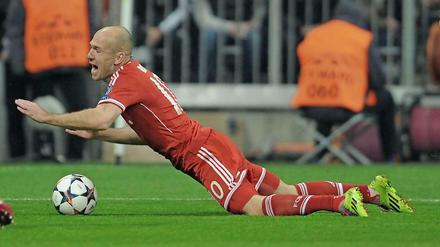 Keiner fliegt schöner Arjen Robben führt eine Art choreografierte Improvisation auf.