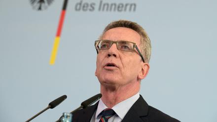 Bundesinnenminister Thomas de Maiziere (CDU) 