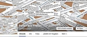 Gegen die Gemeinschaftsstandards von Facebook? Das soziale Netzwerk hat die Seite "Perlen aus Freital" gesperrt