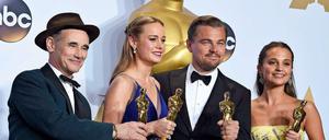 Mark Rylance, Brie Larson, Leonardo DiCaprio und Alicia Vikander