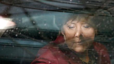 Angela Merkel auf dem Weg zum jüngsten EU-Flüchtlingsgipfel