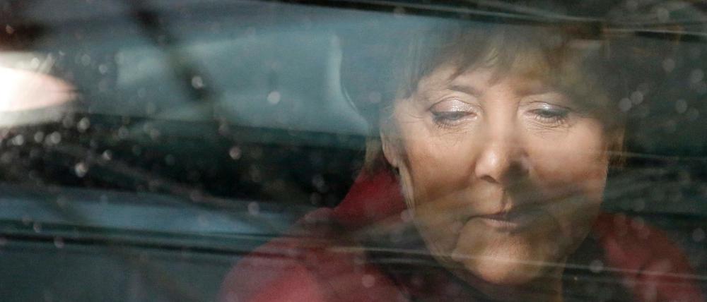 Angela Merkel auf dem Weg zum jüngsten EU-Flüchtlingsgipfel