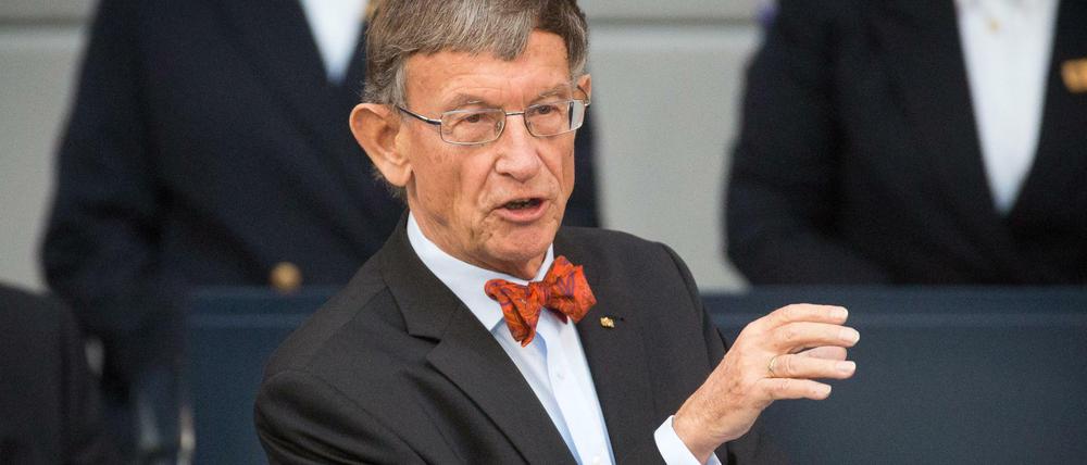 Alterspräsident des Deutschen Bundestags: Heinz Riesenhuber (80).