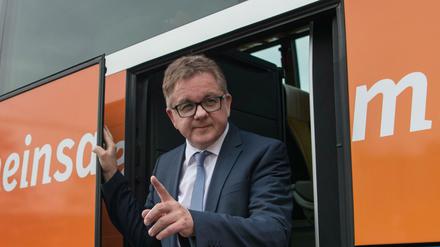Schon einsam? Der CDU-Spitzenkandidat für die baden-württembergische Landtagswahl, Guido Wolf, könnte am 13. März eine Niederlage erleiden. 