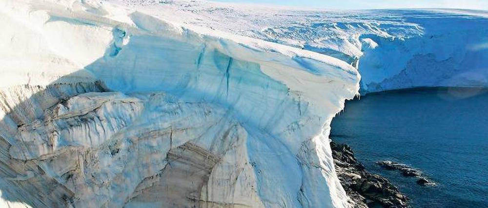 Empfindlich. Der Eispanzer der Antarktis könnte massiv zurückweichen.