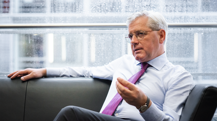 Berlin, 30.09.2021. Norbert Röttgen im Bundestag. Tagesspiegel Interview mit Georg Ismar und Robert Birnbaum nach der Bundestagswahl und zur Zukunft der Union, CDU und Armin Laschet.