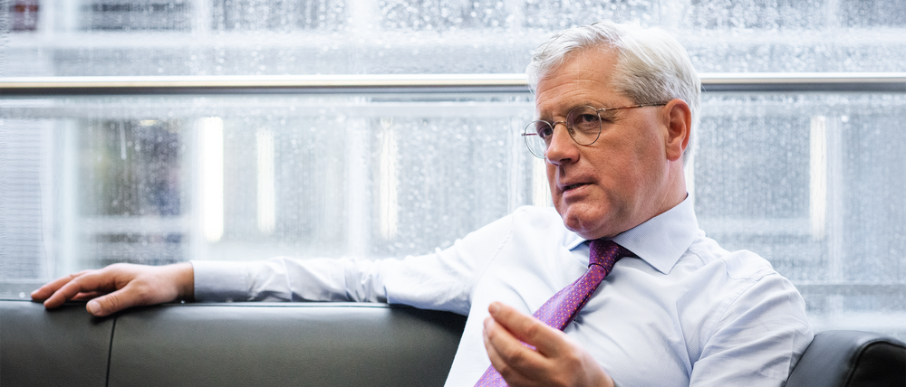 Berlin, 30.09.2021. Norbert Röttgen im Bundestag. Tagesspiegel Interview mit Georg Ismar und Robert Birnbaum nach der Bundestagswahl und zur Zukunft der Union, CDU und Armin Laschet.