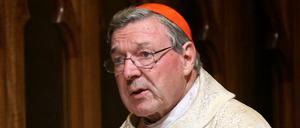 Kardinal George Pell bei einer Predigt zu Thanksgiving im Jahre 2014. Pell ist neute Budgetverwalter im Vatikan und hat vor der australischen Untersuchungskommission zu Kindesmissbrauch durch Kirchenvertreter ausgesagt.