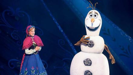 Disneys neue Lieblingsfiguren. Elsa, die Eiskönigin und Schneemann Olaf begeistern die Kinder