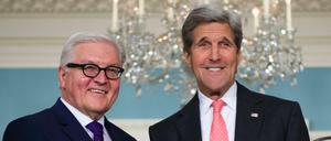 Außenminister Frank-Walter Steinmeier besuchte am Montag seinen US-Kollegen John Kerry in Washington.