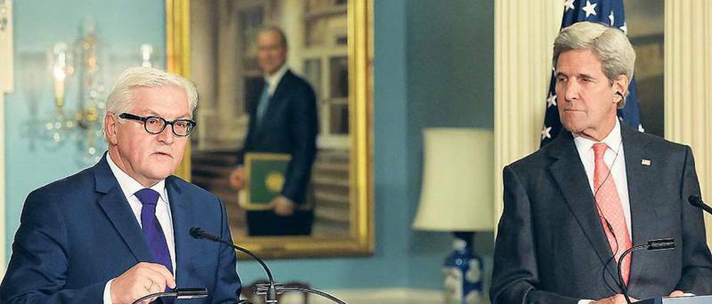 US-Außenminster Kerry stimmte Steinmeiers Kritik zu.