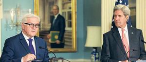 US-Außenminster Kerry stimmte Steinmeiers Kritik zu.