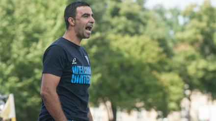 Zahirat „Hassan“ Juseinov, Co-Trainer und Spieler der Flüchtlingsmannschaft Welcome United 03.