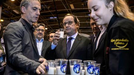 Frankreichs Präsident François Hollande am vergangenen Samstag auf der Landwirtschaftsmesse in Paris. 