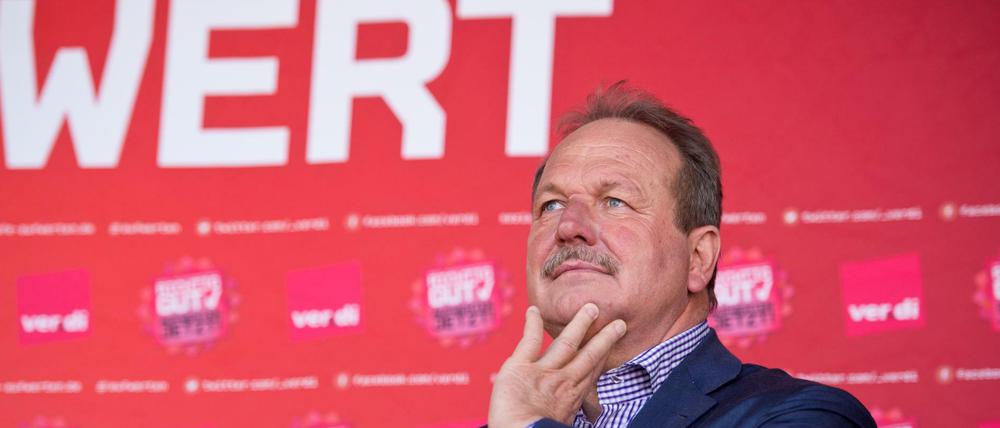 Der Verdi-Bundesvorsitzende Frank Bsirske